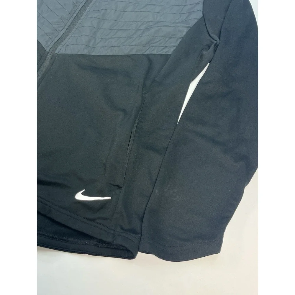 Nike Running Jacket Womens Size XL Black Essential Thermore Lightweight CU3304
